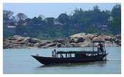 A river cruise in Brahmaputra